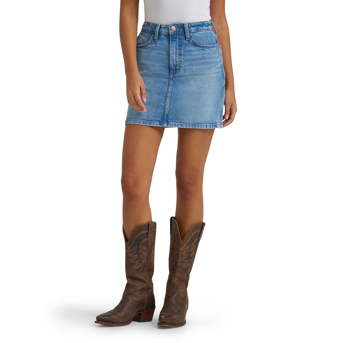 Wrangler USA Ladies High Rise Skirt - 112379426
