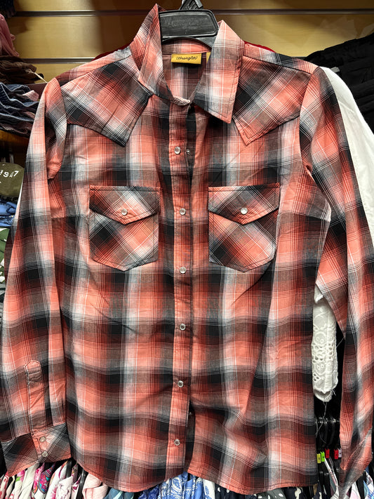Wrangler USA Ladies L/S Shirt - 10LW001RA - On Sale