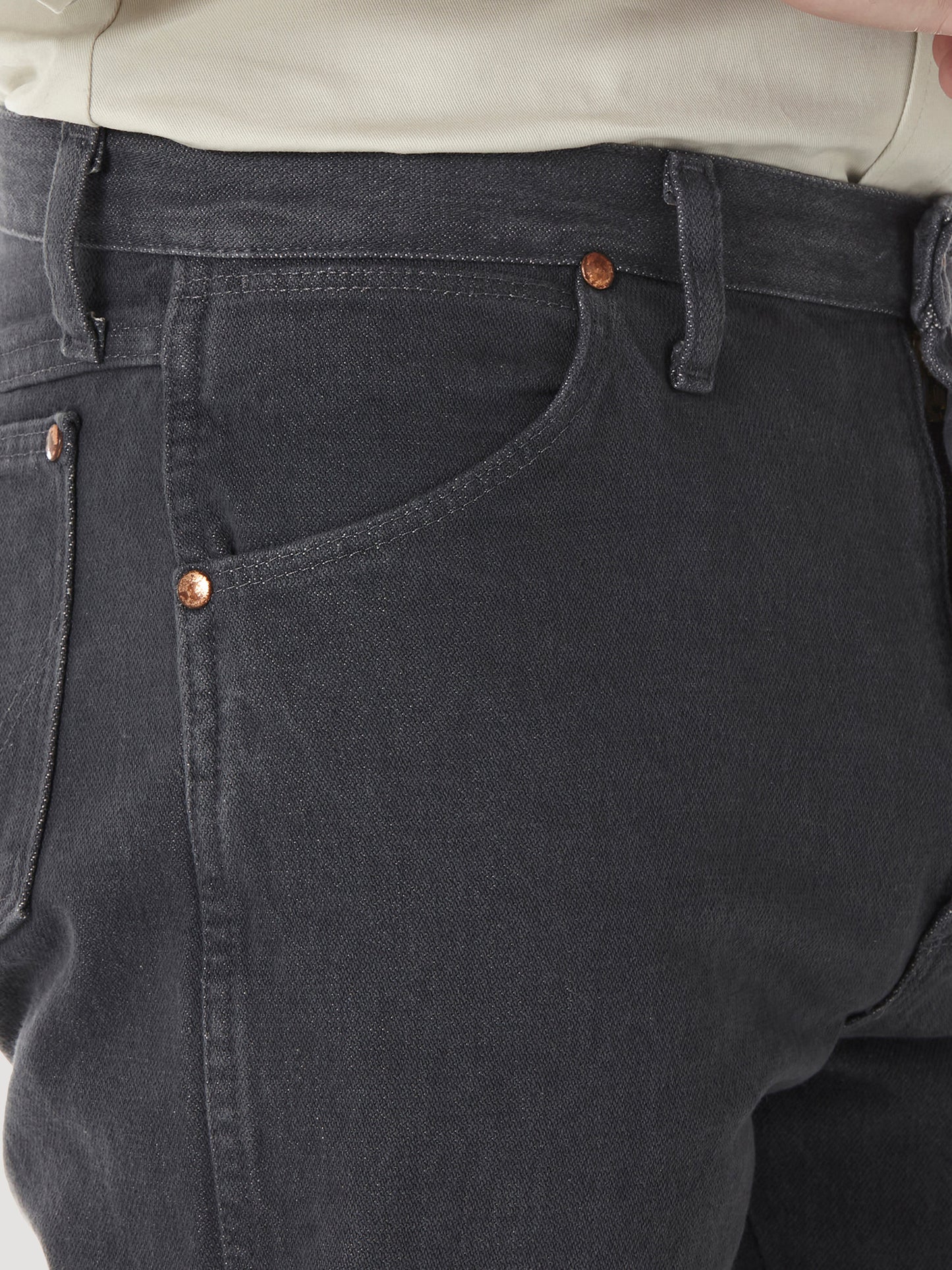 Wrangler USA Mens Cowboy Cut Original Fit Jeans - Charcoal Grey - 13MWZCG36