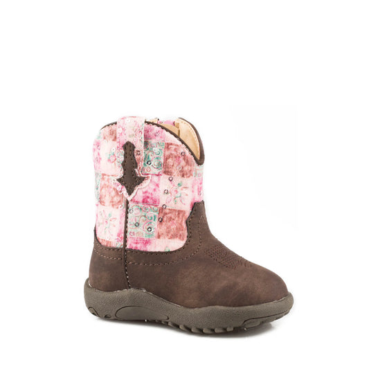 Just Country Roper Cowbaby Floral Shine Boot - 16226046