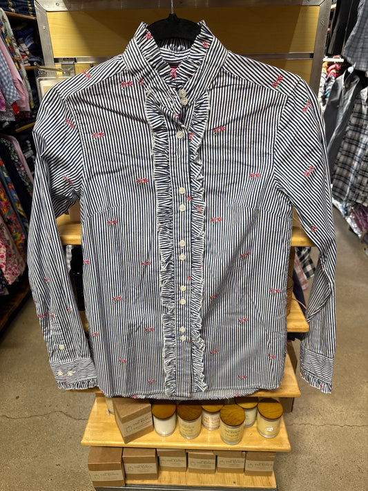 Outback Ladies Frill front L/S Shirt - On Sale - OBW216462