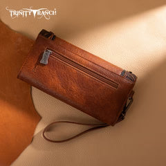 Trinity Ranch Concho Wallet - Brown