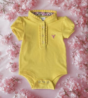 Little Windmill Larrisa Baby Butter Yellow Polo Romper
