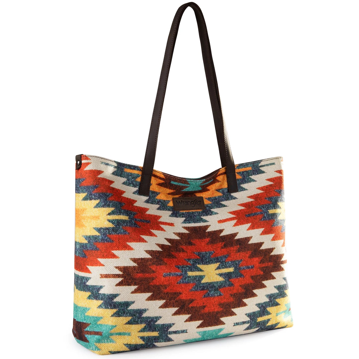 Montana West Wrangler Aztec Pattern Print Canvas Tote Bag - Multi - WG53-8112
