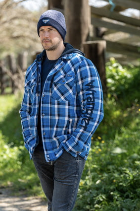 Wrangler Mens Melville Logo Shirt Jacket - ON SALE