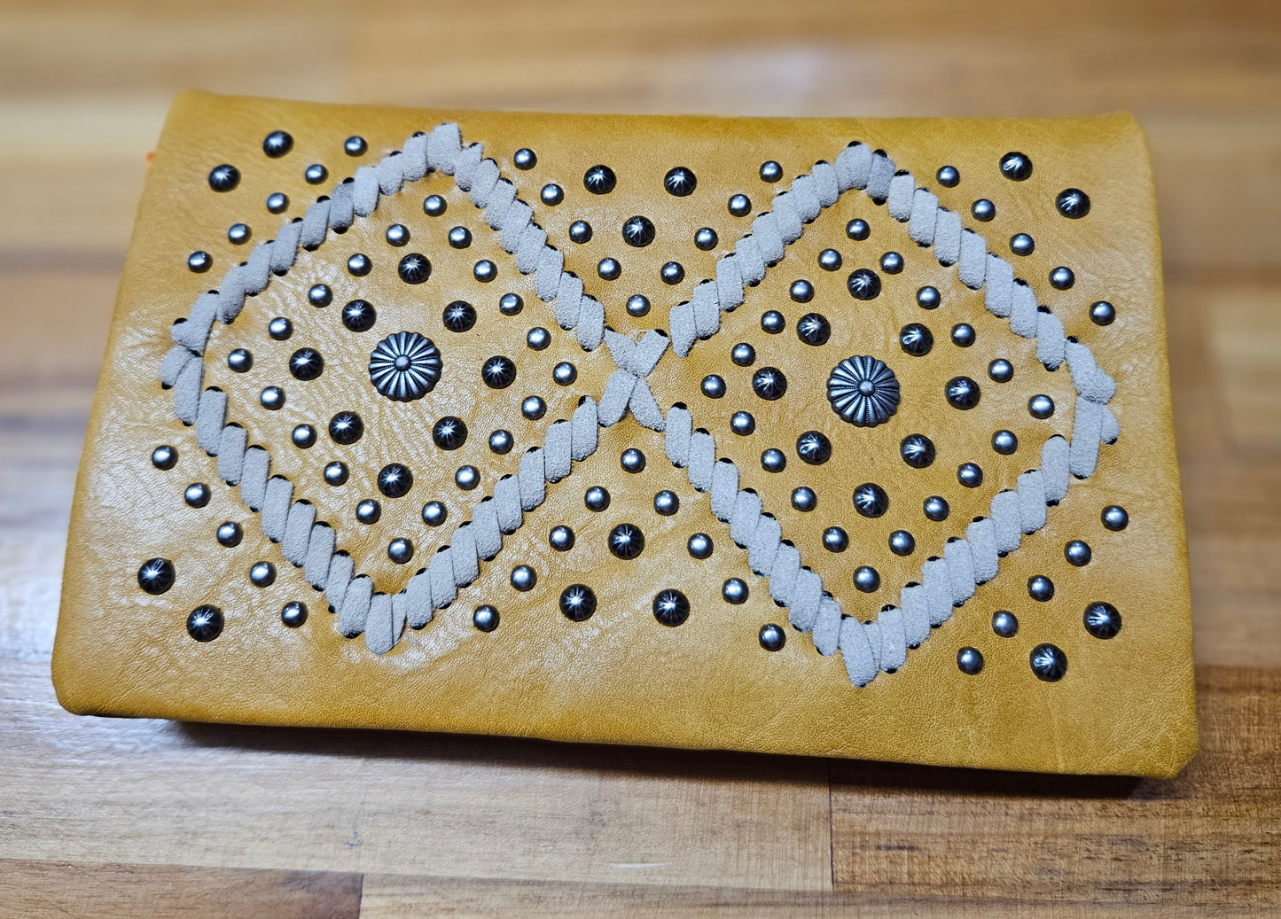 American Bling Crossbody Wallet/Clutch -Mustard