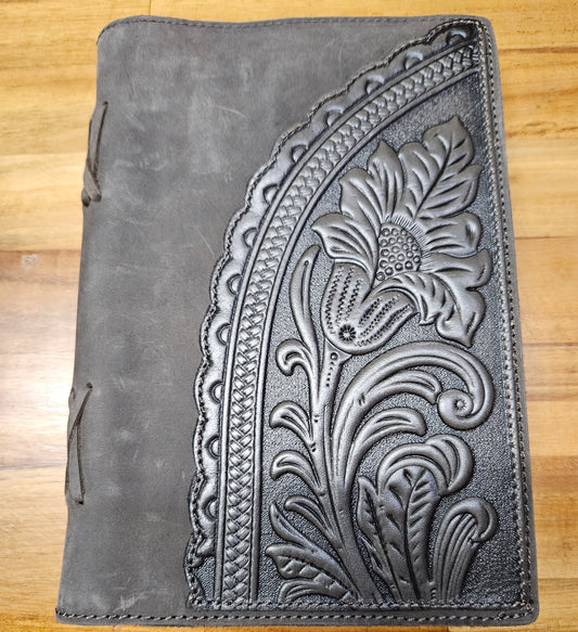 Montana West Western Vintage Genuine Leather Journal Notebook Handheld - MWL041GY