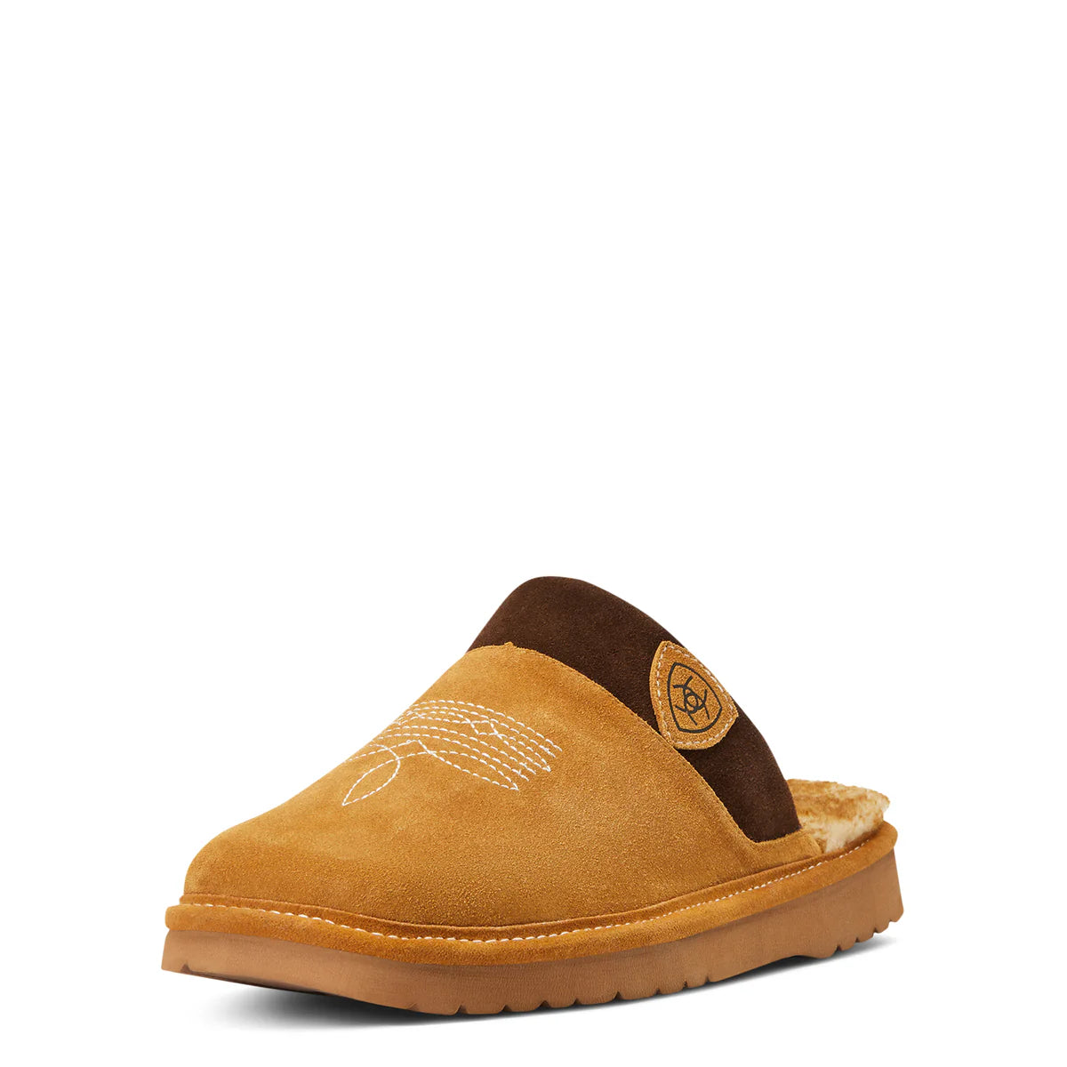 Ariat Mens Silversmith Square Toe Slipper - 2842- Chestnut/Chocolate