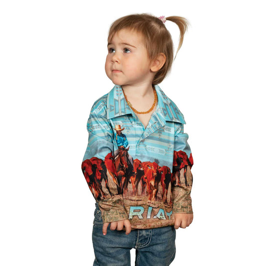 Ariat Kids Fishing Shirt - Little Cowgirls - 3007CLSP