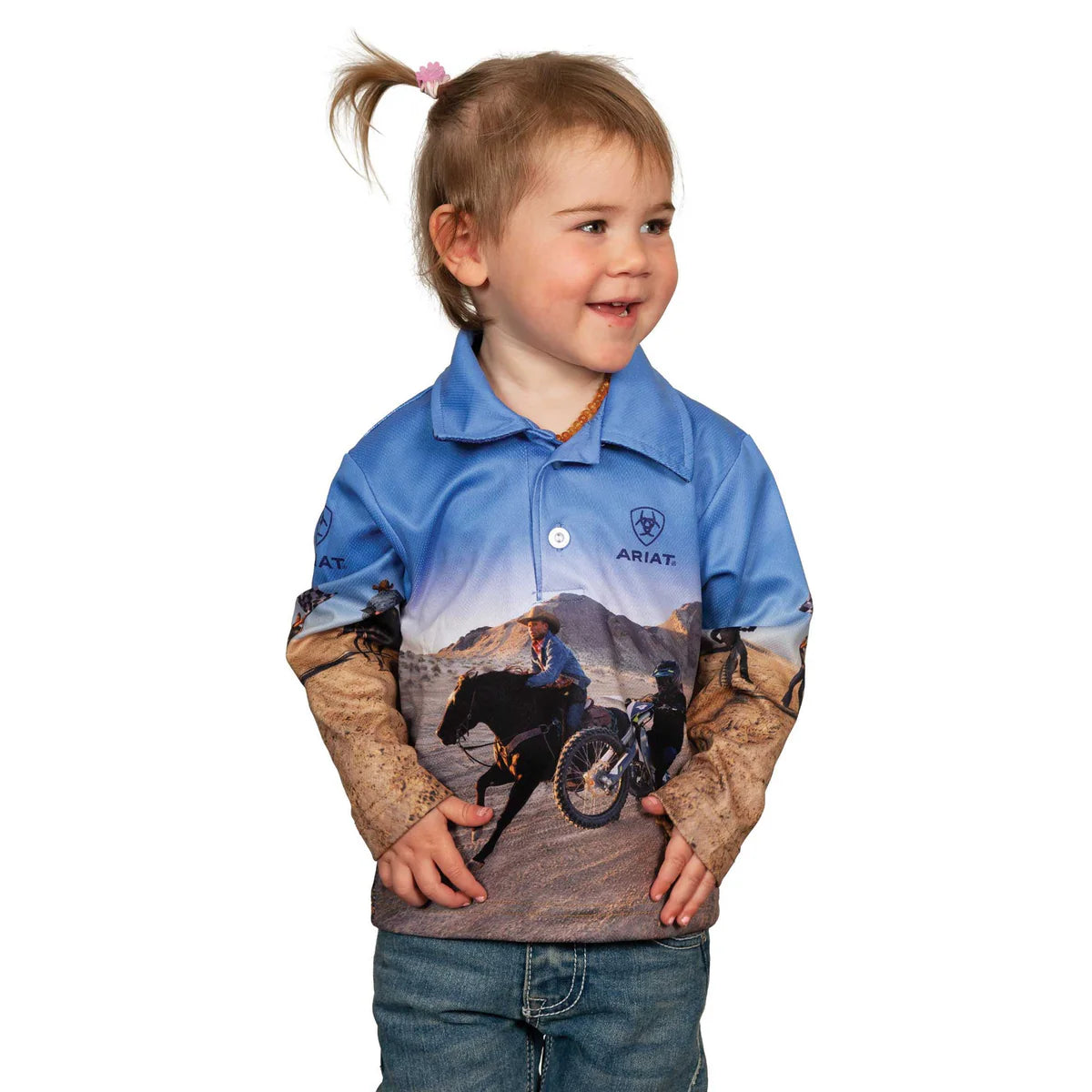 Ariat Kids Fishing Shirt - Lets Ride - 4014CLSP