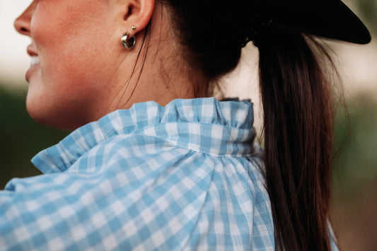 Lime & Soda Birdie L/S Shirt - Cloud Blue Check