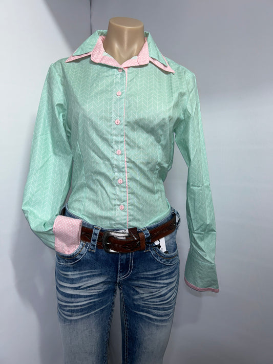 Netties Ladies Everly Fitted L/S Shirt