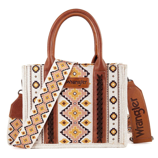 Wrangler Small Crossbody Canvas Tote - Coffee - WG22028120SCF