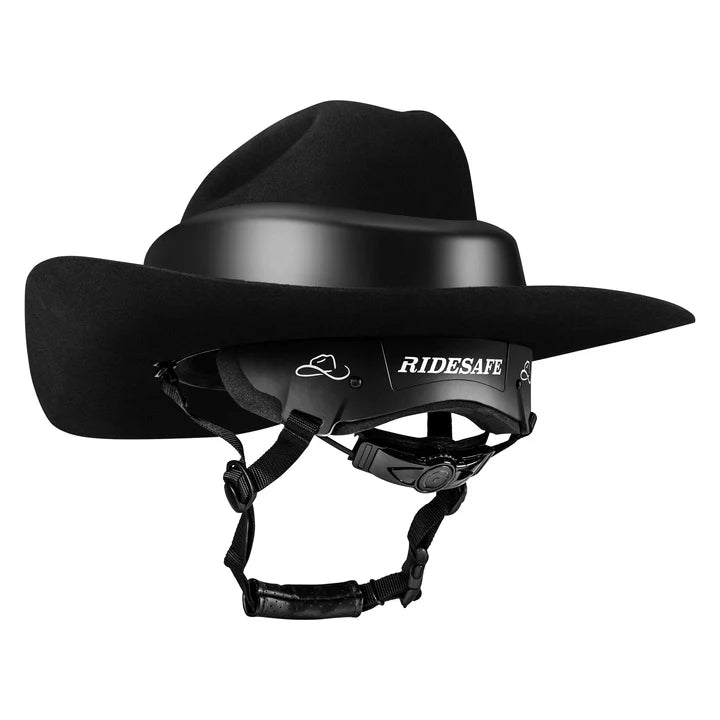 Resistol Ride Safe 7X Helmet Black (ASTM Certified)