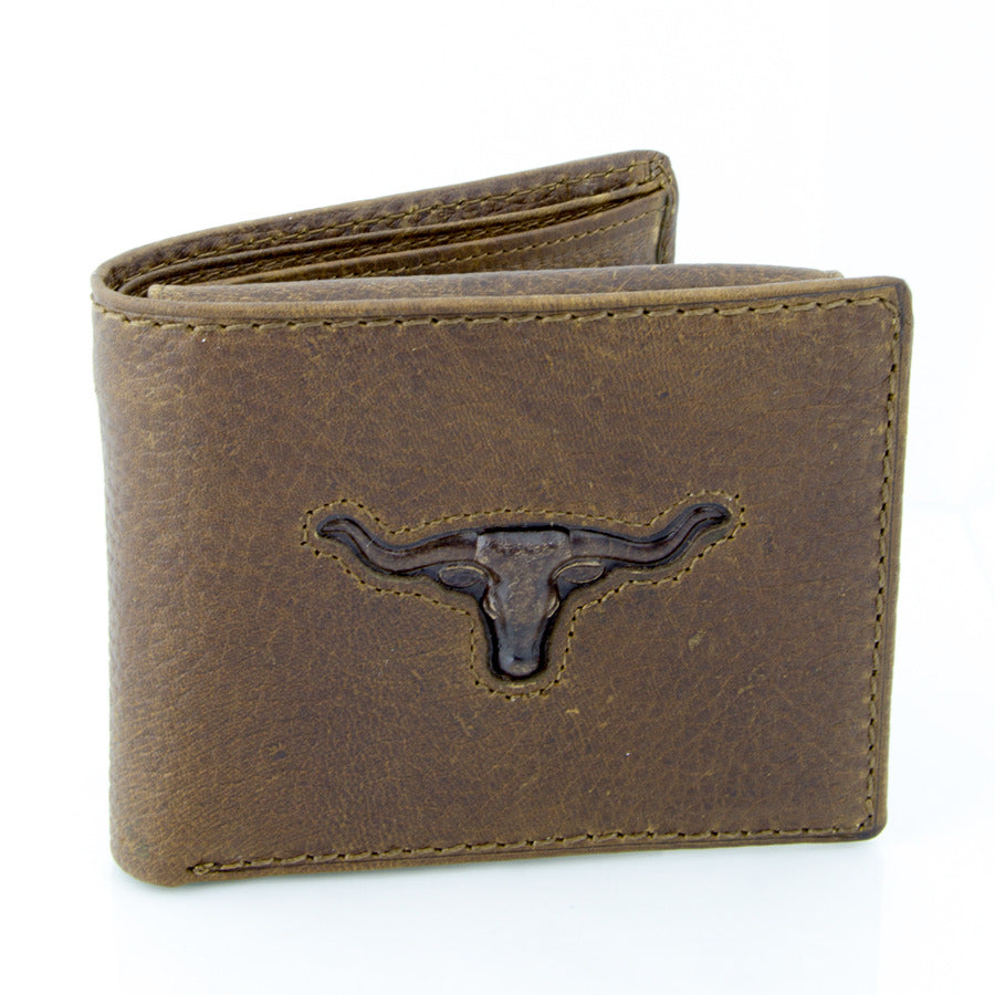 Brigalow Mens Distressed Leather Dress Wallet - Steerhead