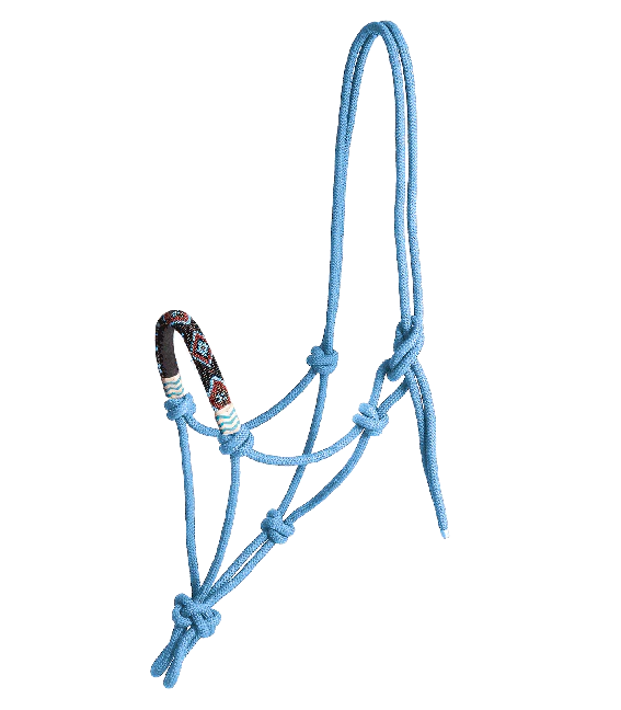 Azure Ropes Waldhausen Rope Halter Pearls Azure - Cob - HALRPAZ-C – Sheps Outfitters