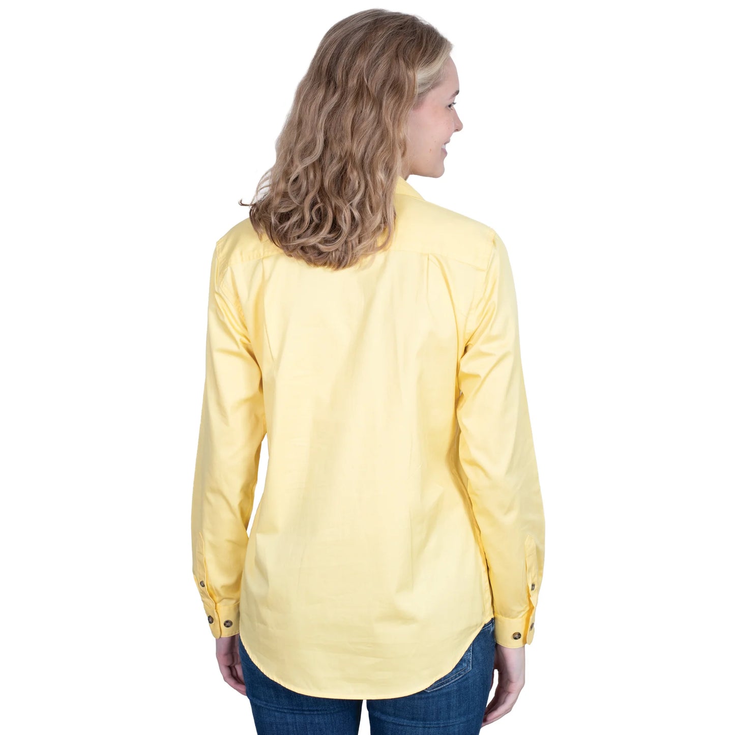 Just Country Ladies Jahna 1/2 Button L/S Shirt - 50505BUT - Butter