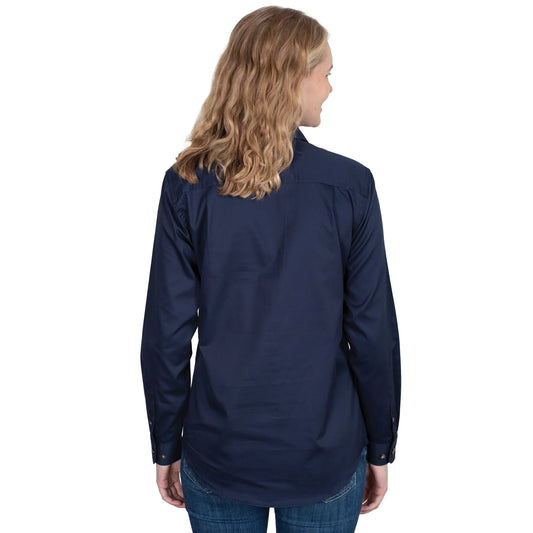 Just Country Ladies Jahna 1/2 Button L/S Shirt - 50505NVY