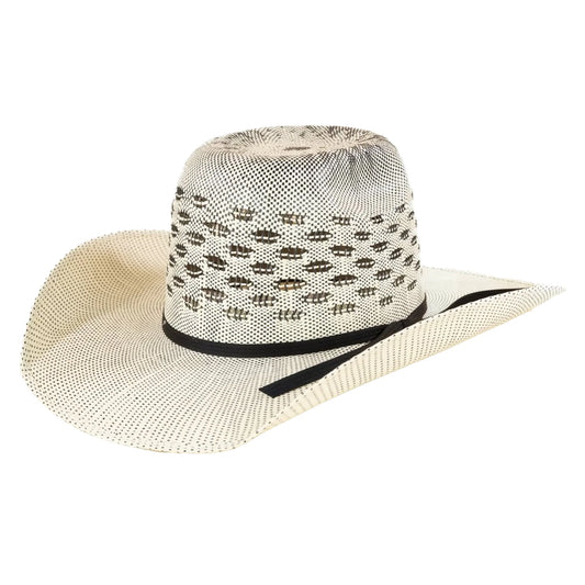 Resistol Everett Bangora Natural/Black Straw Hat - RSEVET83428K