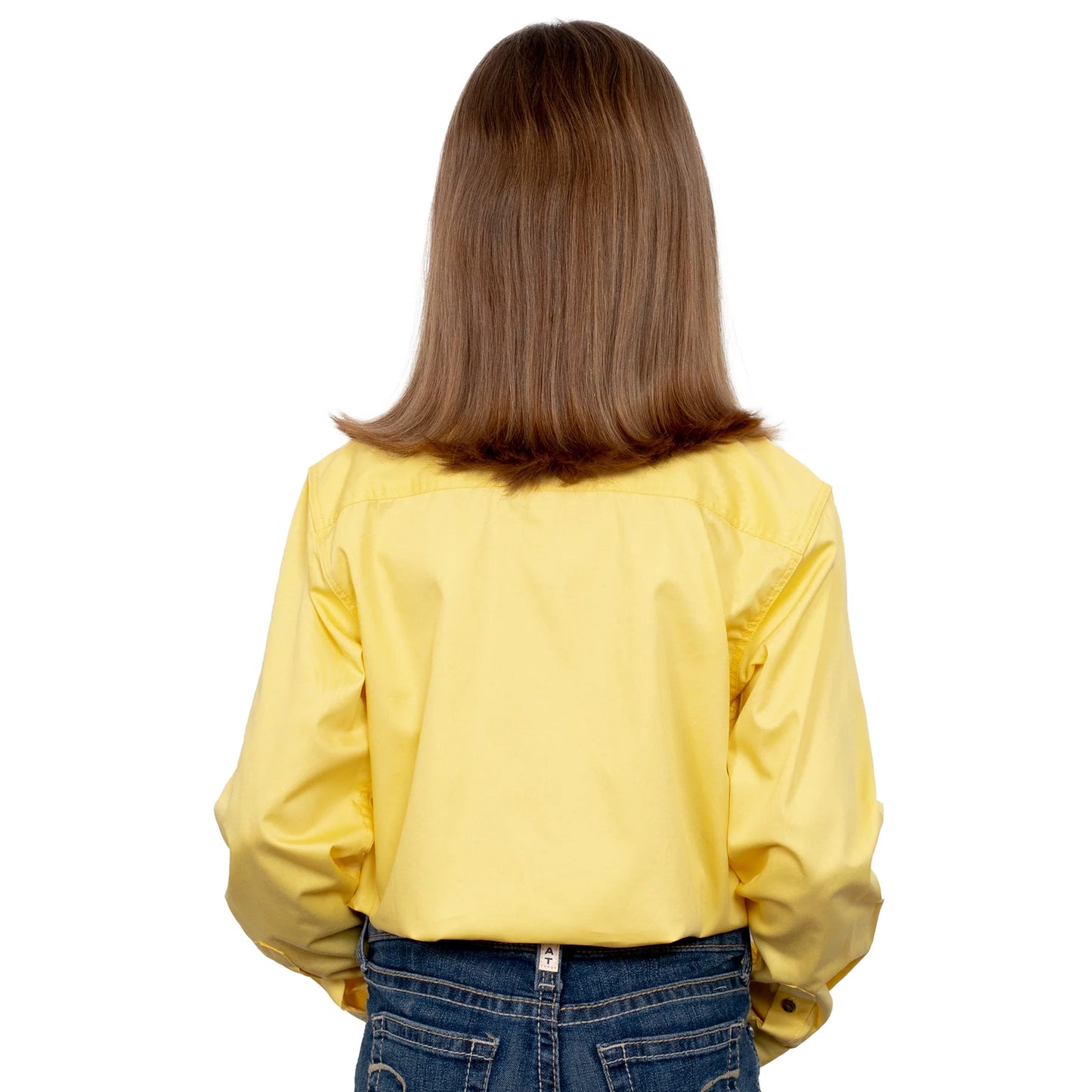 Just Country Girls Kenzie 1/2 button Work Shirt - Butter - 60606BUT