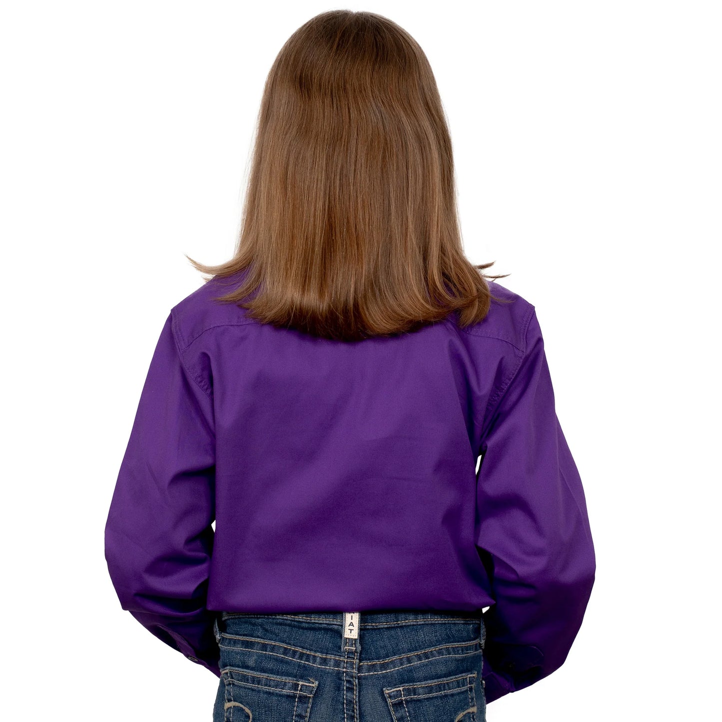 Just Country Girls Kenzie 1/2 button Work Shirt - Purple - 60606PUR