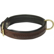 Dog Collar Laced Brown 5/8x14 - 630573