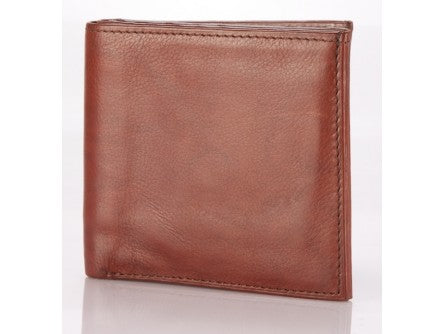 The Design Edge Mens Cow Leather Wallet - Masala Brown Leather - 69825