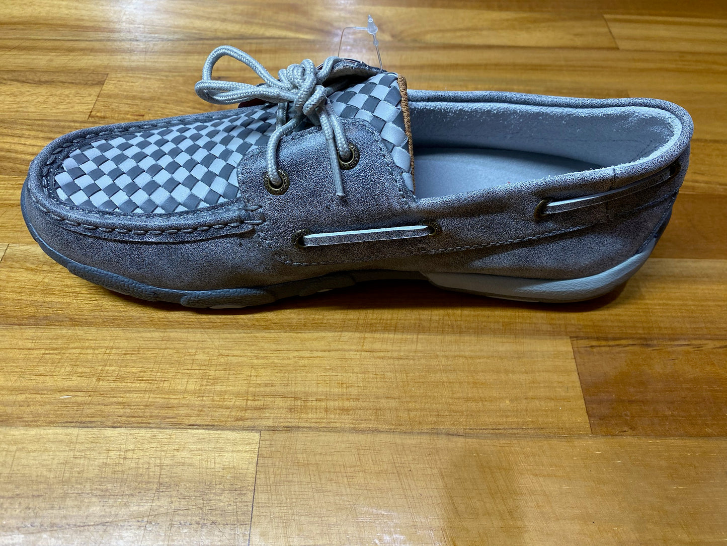 Twisted X Ladies Driving Low Lace Up Moc - Grey - ON SALE