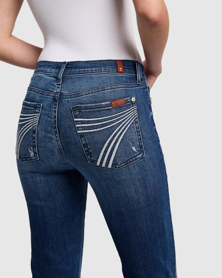 7 for all mankind Ladies DOJO 34" Trouser Jean - Lake Blue - 7U115Y44