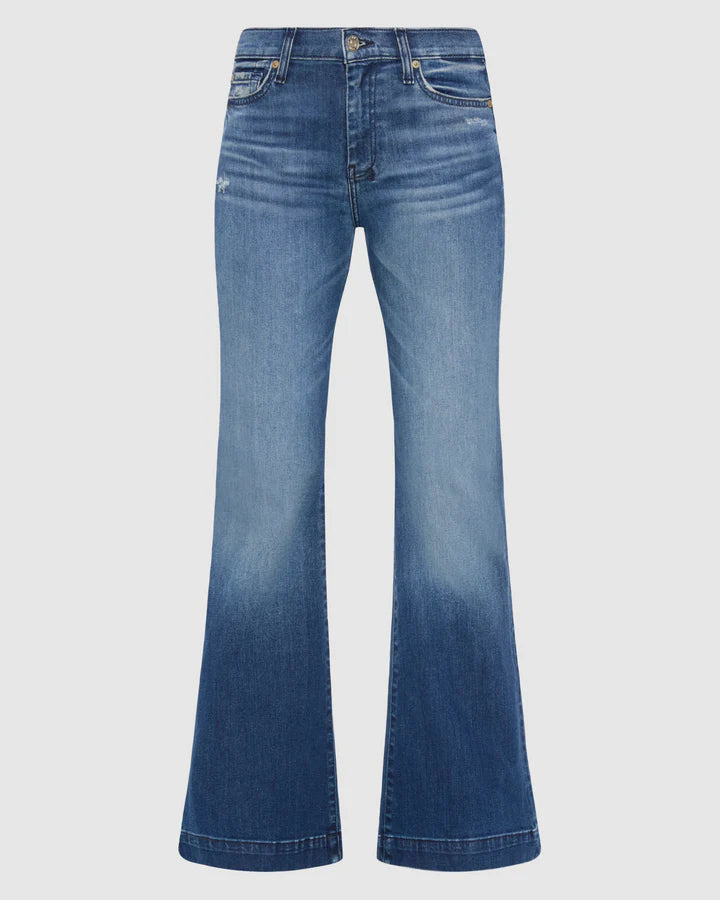 7 for all mankind Ladies DOJO Tailorless Trouser Jean 32" - Lake Blue - 7U15S44A