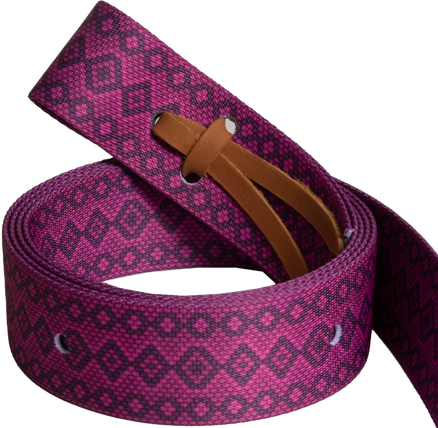 Ezy Ride Latigo Pattern Nylon Nearside Raspberry Snake - GTMU9038-6S