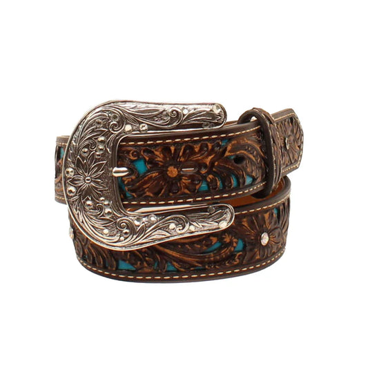 Ariat Kids Pierced Floral Belt