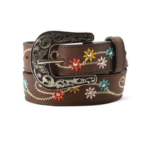 Ariat Kids Embroidery Flowers Belt - A1308702