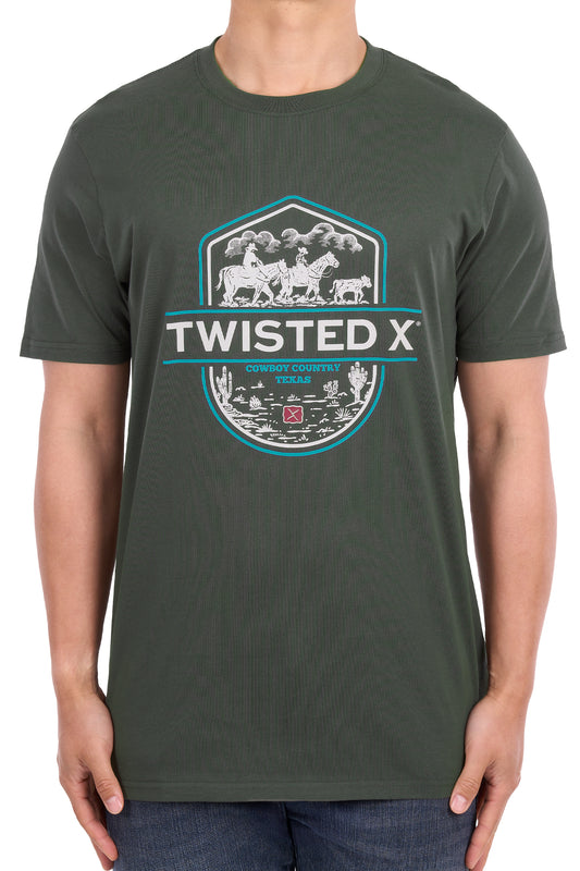 Twisted X Mens Tim SS Tee - A5S1557006