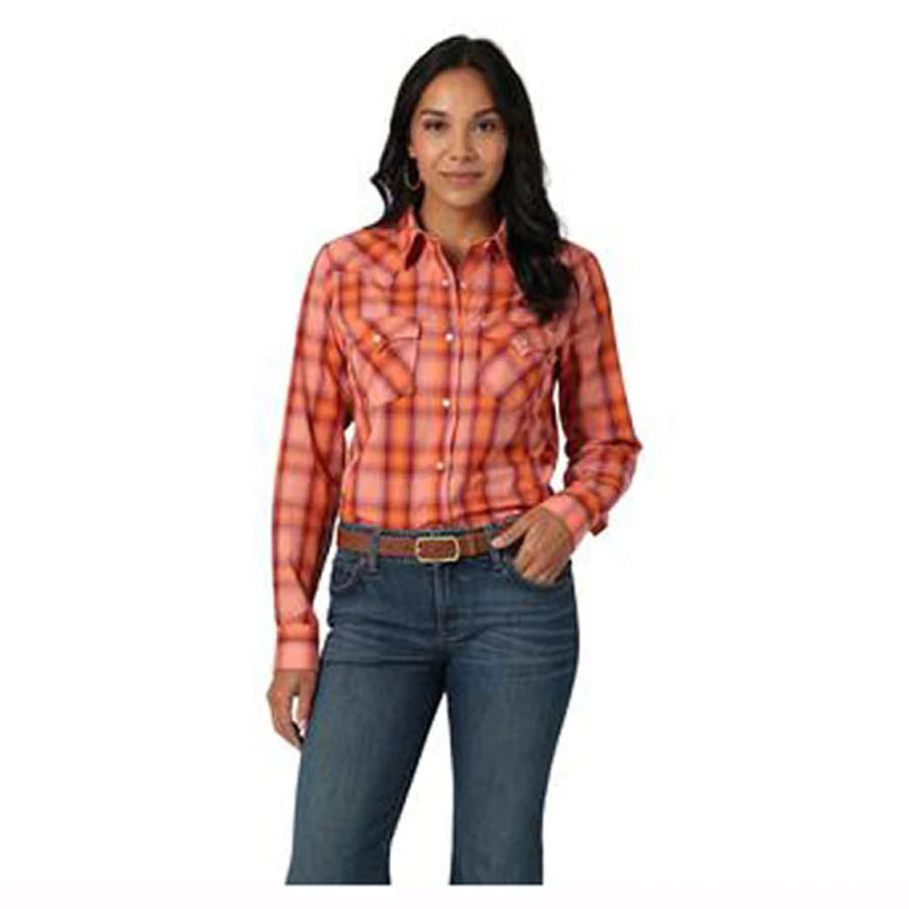 Wrangler USA Ladies L/S Shirt - 112335501 - On Sale