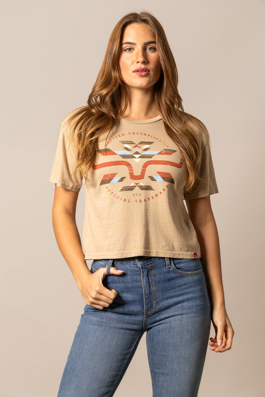 Kimes Ranch Ladies Abiquiu Tee Shirt - Tan