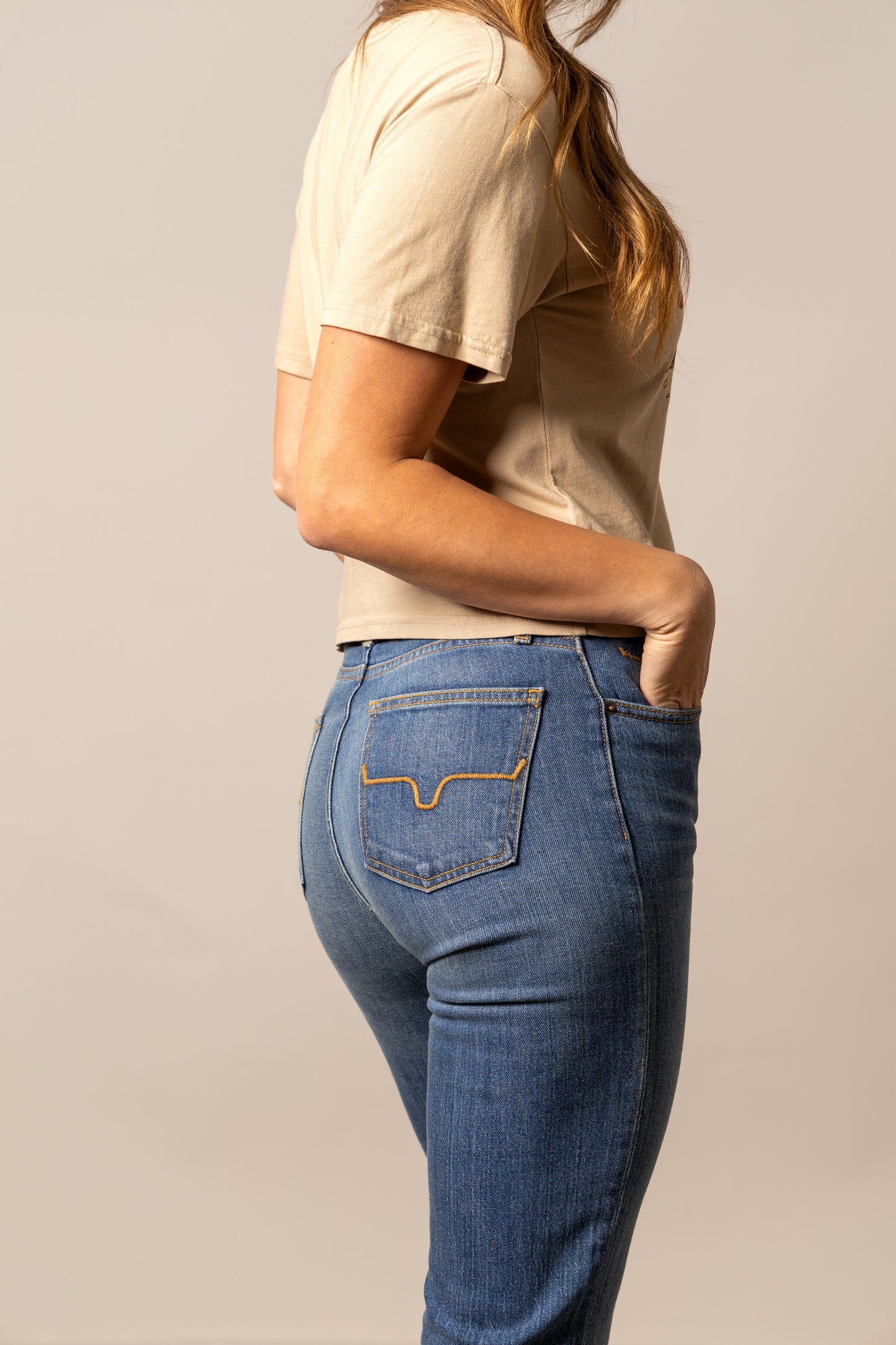Kimes Ranch Ladies Abiquiu Tee Shirt - Tan