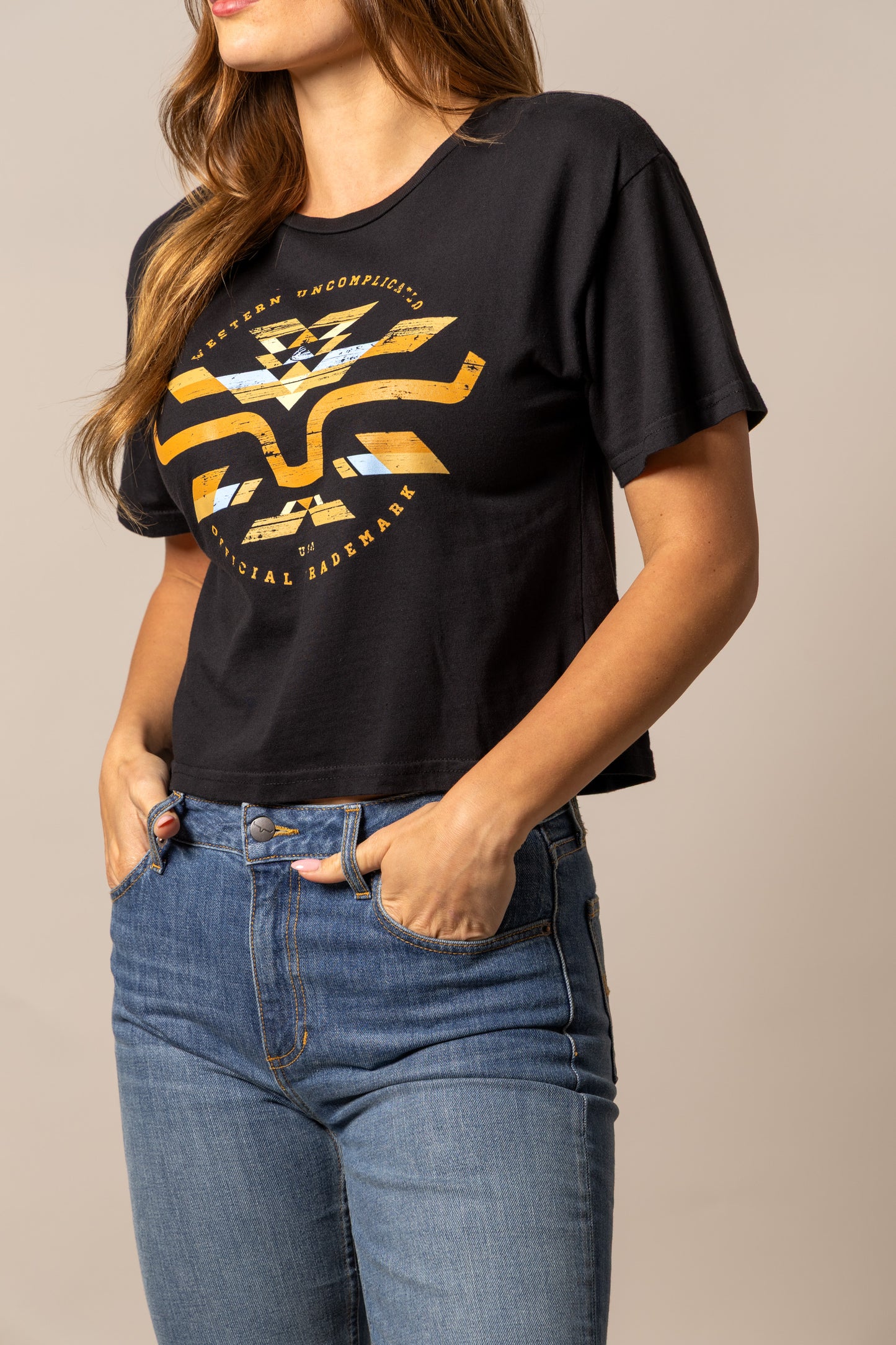 Kimes Ranch Ladies Abiquiu Tee Shirt - Black
