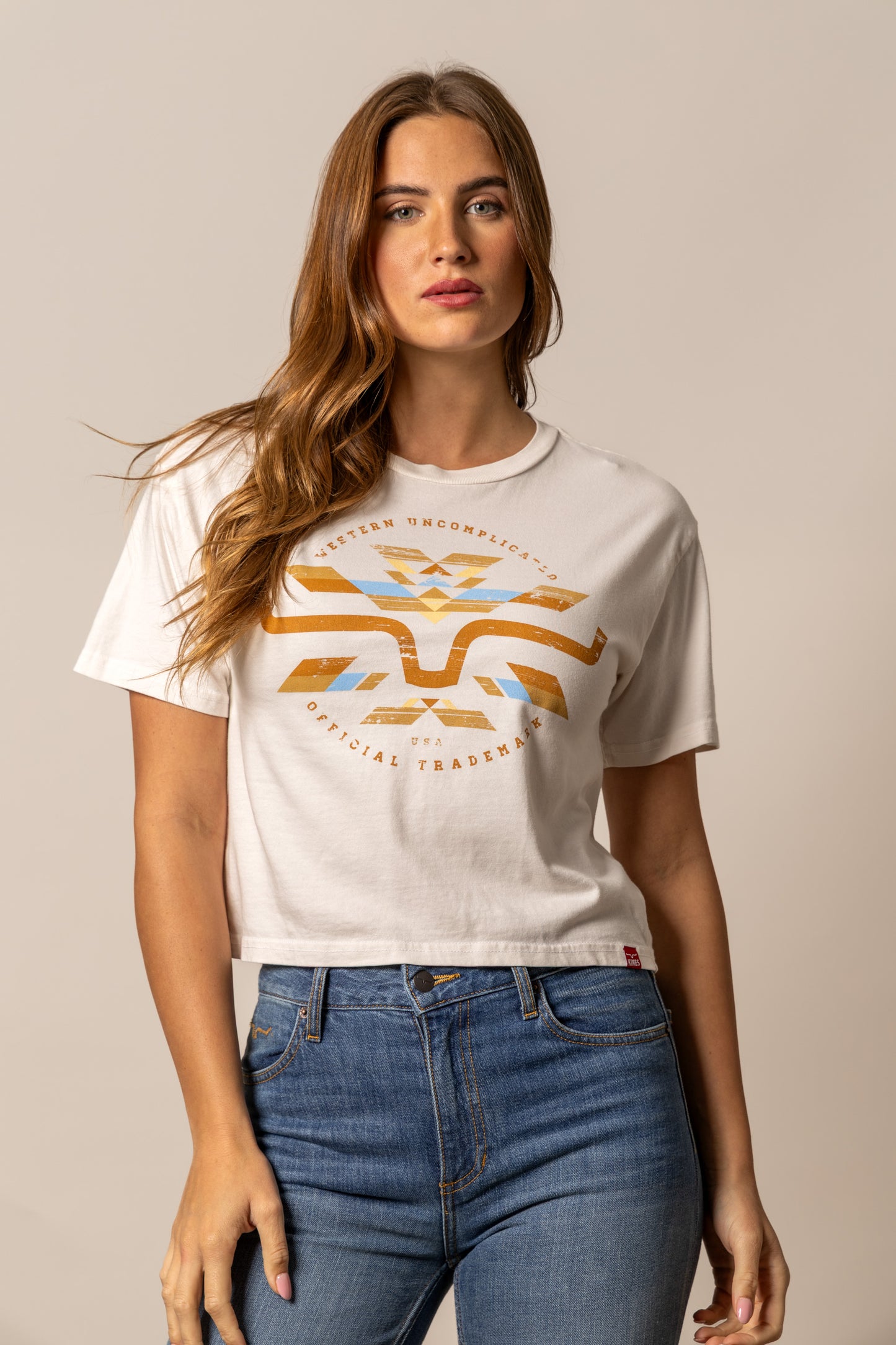 Kimes Ranch Ladies Abiquiu Tee Shirt - Bone