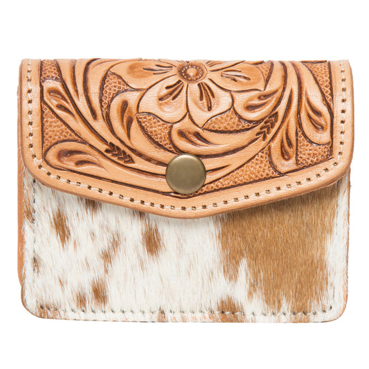 The Design Edge Chile Tan and White Cowhide Purse - AC42