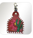 American Darling Hand Tooled Genuine Leather Keyring - ADKRX103