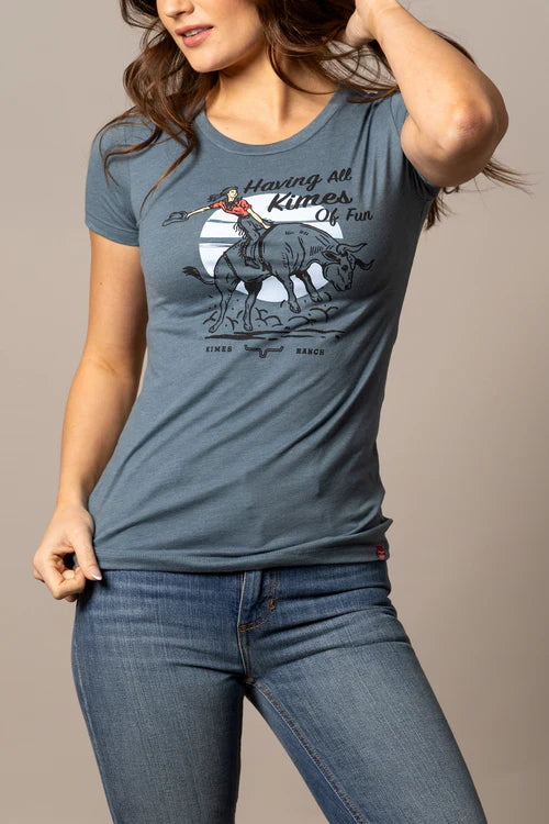 Kimes Ranch Ladies All Kimes Of Fun - WSH0000055 Indigo