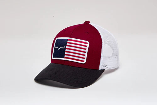 Kimes Ranch American Trucker Cap - Burgandy