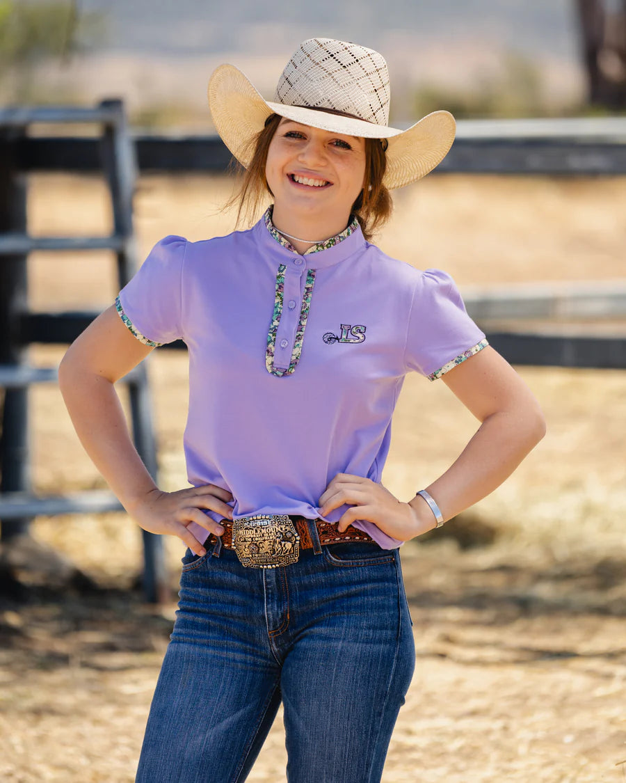 LIttle Spurs & Co Ladies Polo - Mauve