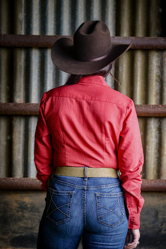 Lime & Soda Arabella L/S Shirt  - Desert Rose