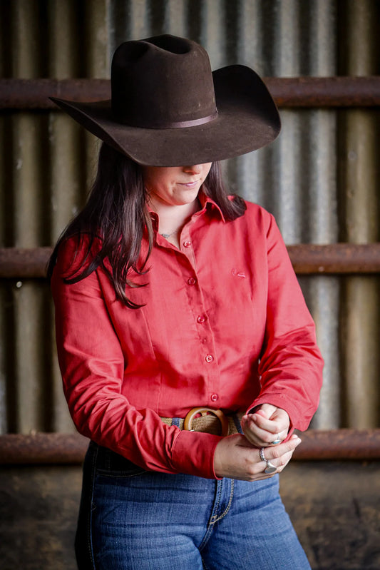 Lime & Soda Arabella L/S Shirt  - Desert Rose