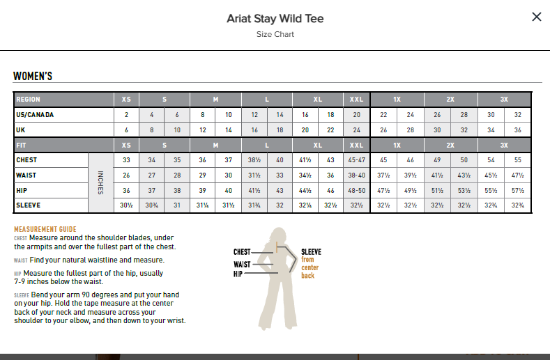 Ariat Ladies Postcard S/S Tee - 10055164