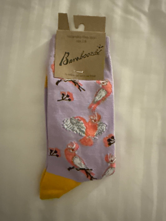 Bamboozld Ladies Galahs Bamboo Sock - Lilac