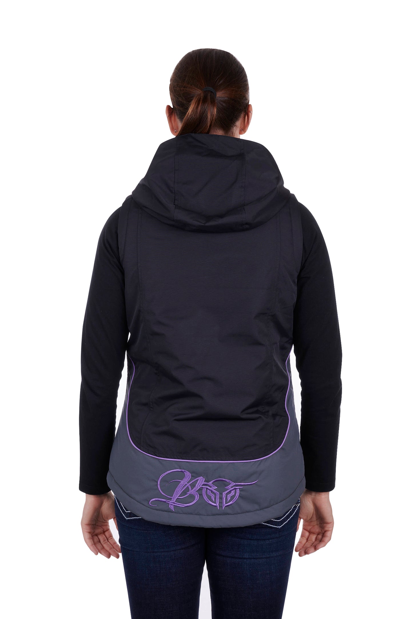 Bullzye Ladies Carla Vest - Black/Purple - ON SALE