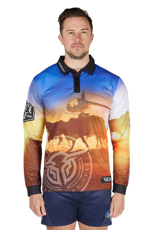 Bullzye Mens Outback Long Sleeve Tee - B5S1569492